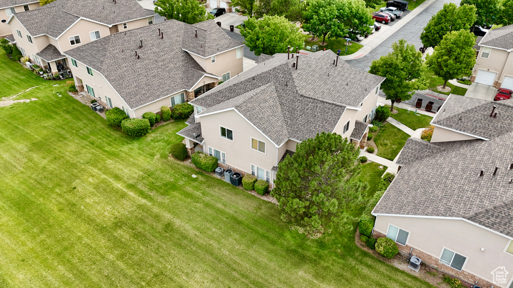 Aerial view of residential area