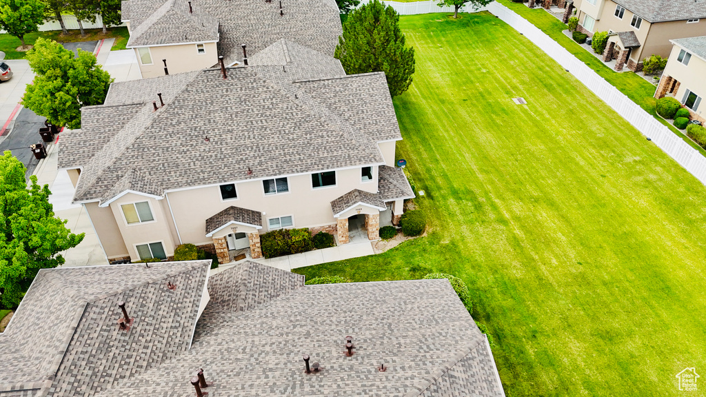 View from above of property