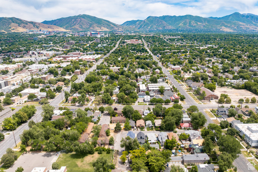 Bird's eye view of mountains