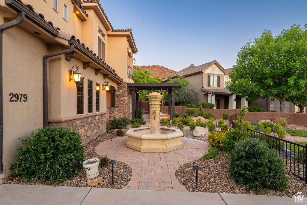 View of patio