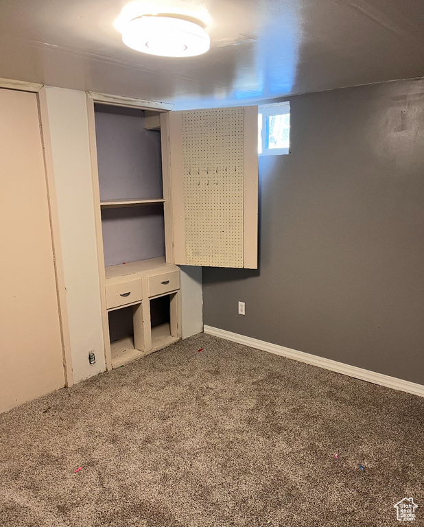 Unfurnished bedroom featuring carpet flooring
