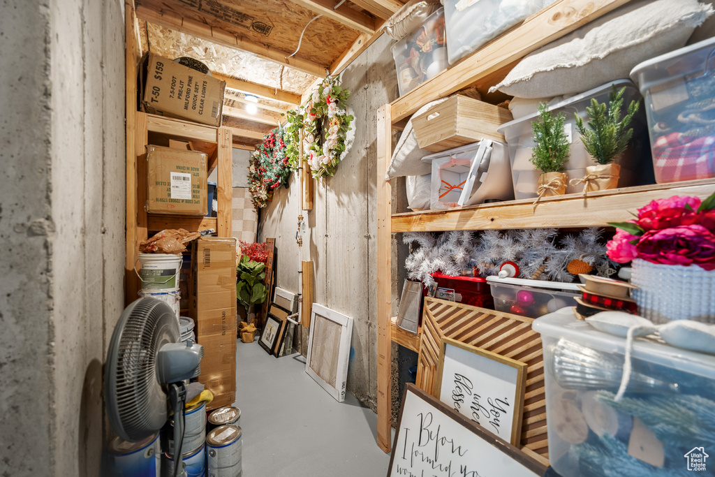 View of storage room