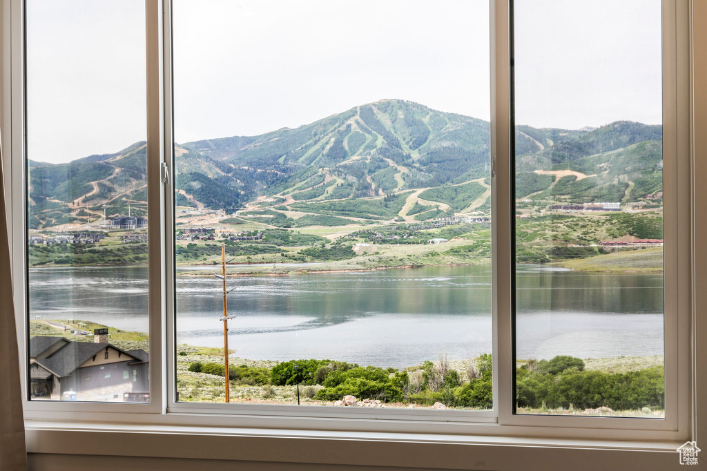 Water view featuring a mountain backdrop