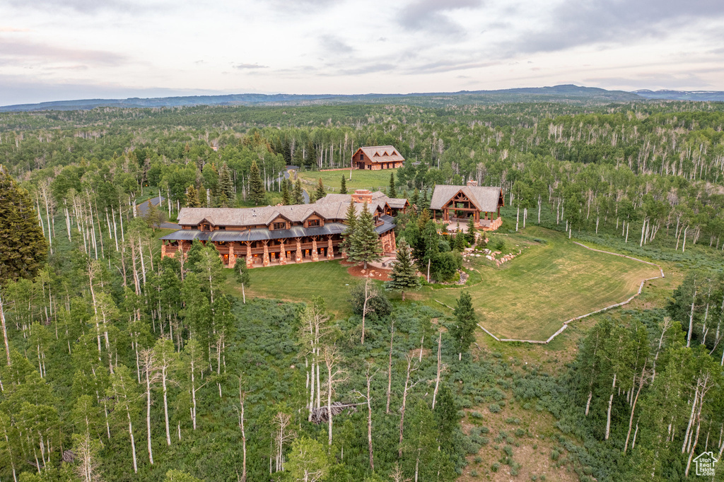 View of rural area with a heavily wooded area