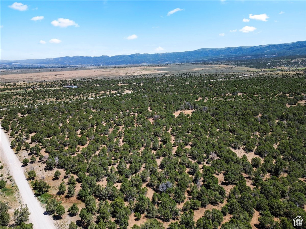 Bird\'s eye view of mountains