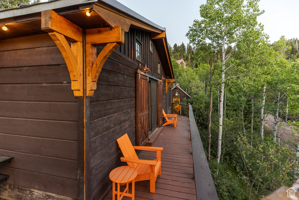 View of deck