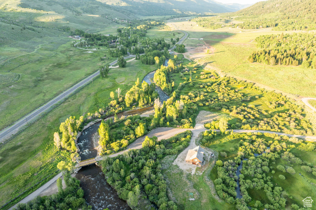 View of property location featuring rural landscape and a mountain backdrop