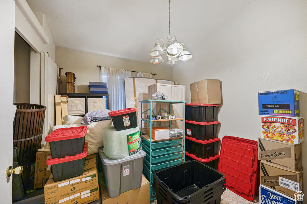 View of storage room