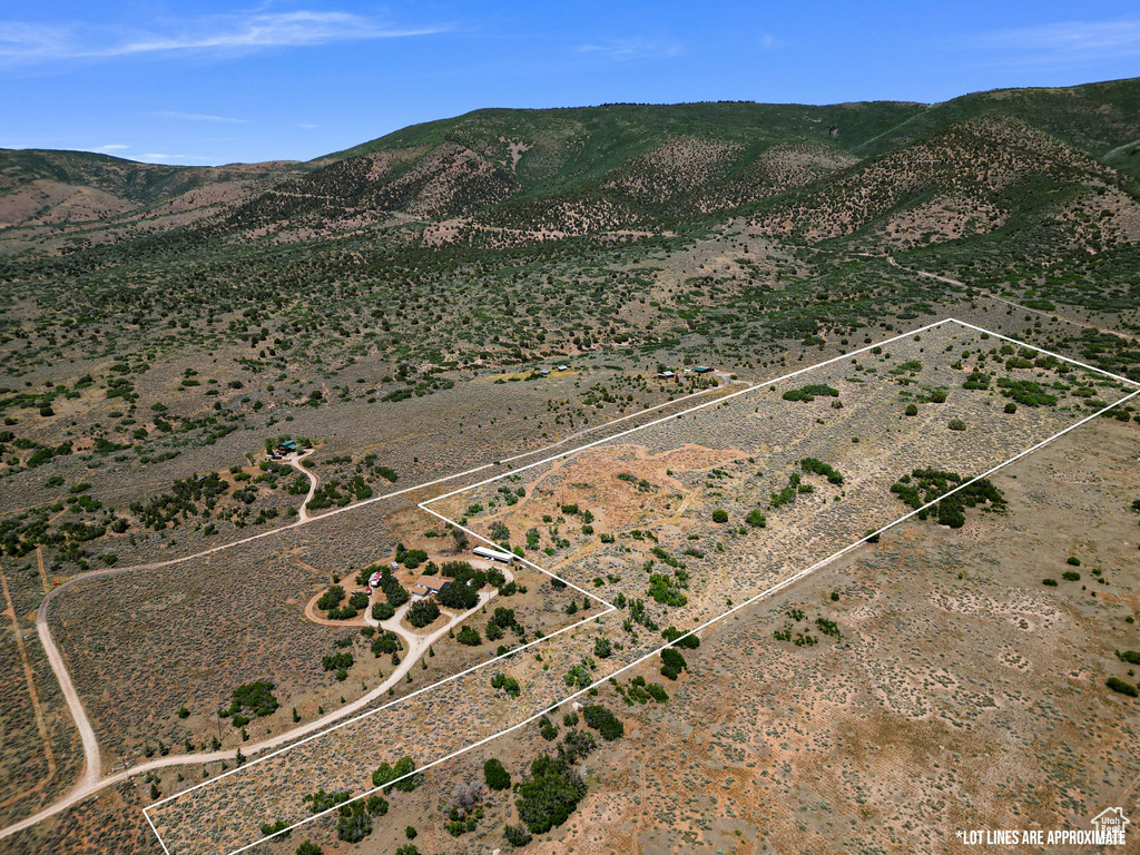 View of mountain background featuring rural landscape and a desert landscape