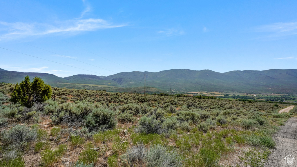 View of mountain backdrop