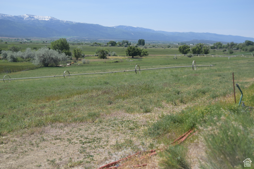 Mountain view featuring rural landscape