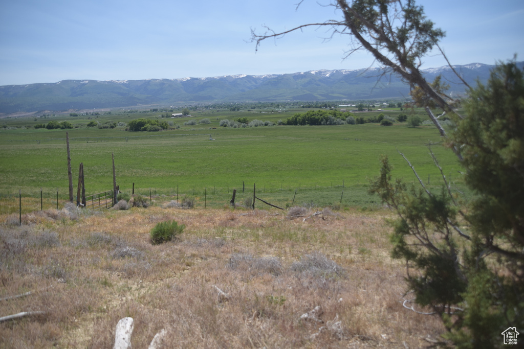 Mountain view featuring rural landscape