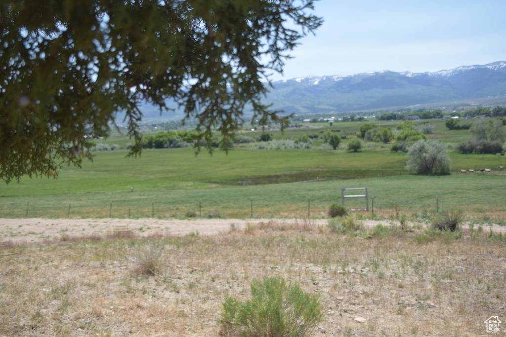 Mountain view featuring rural landscape