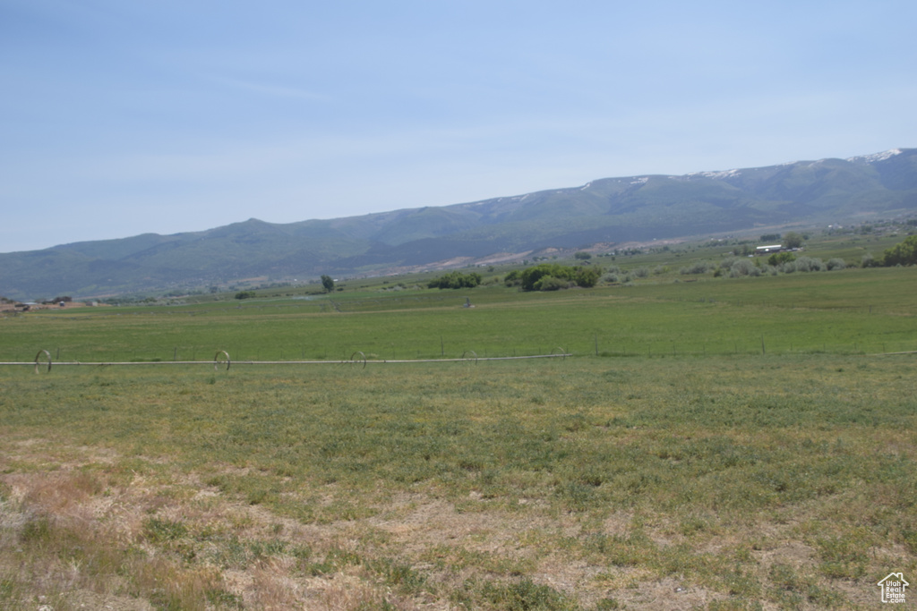 Mountain view featuring rural landscape and agricultural land