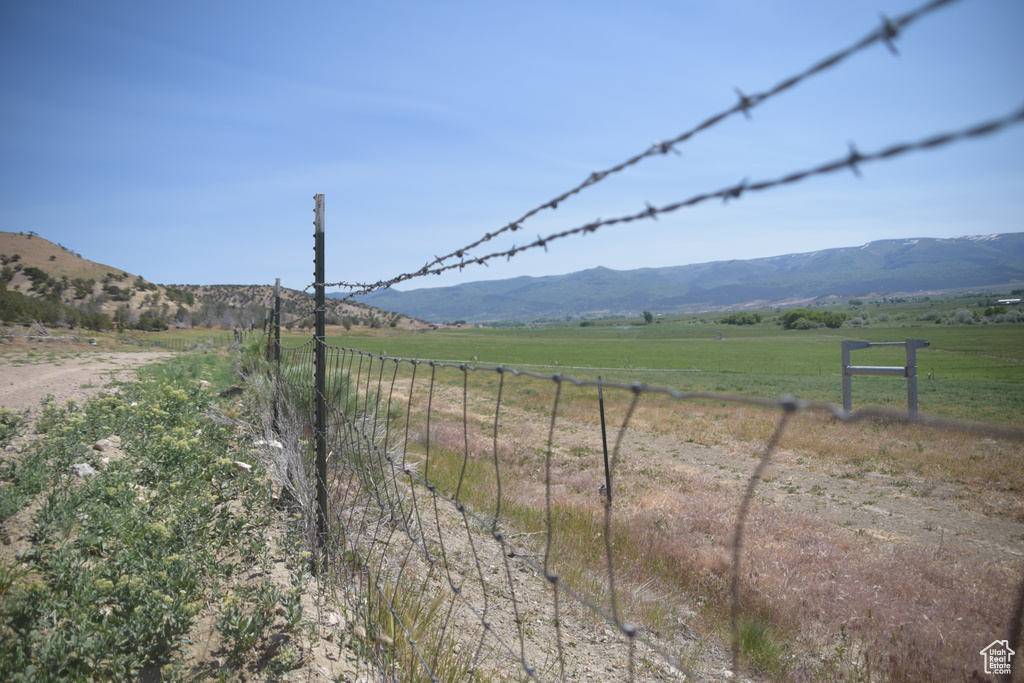 Mountain view featuring rural landscape