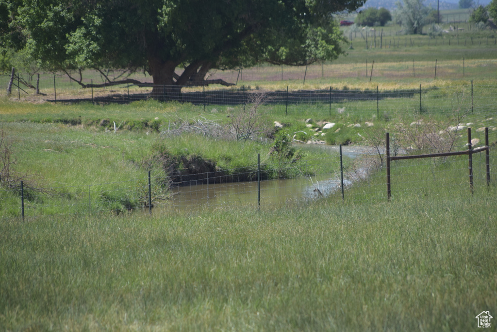 View of yard featuring a view of countryside