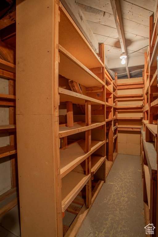 View of storage room