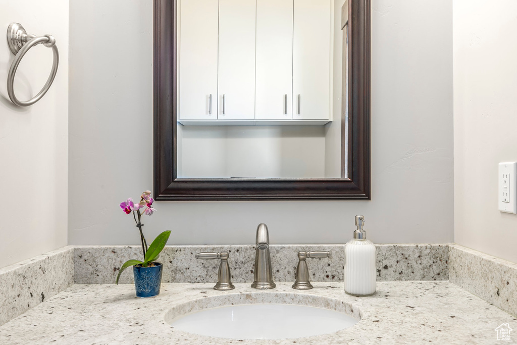 Bathroom featuring vanity