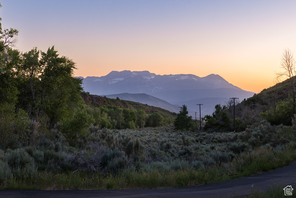 View of mountain backdrop