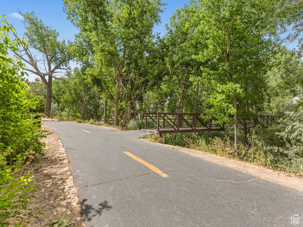 View of asphalt street