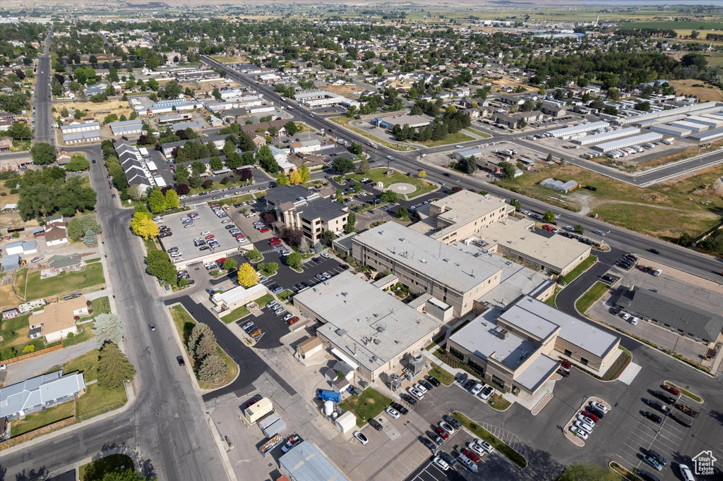 Aerial view of property and surrounding area