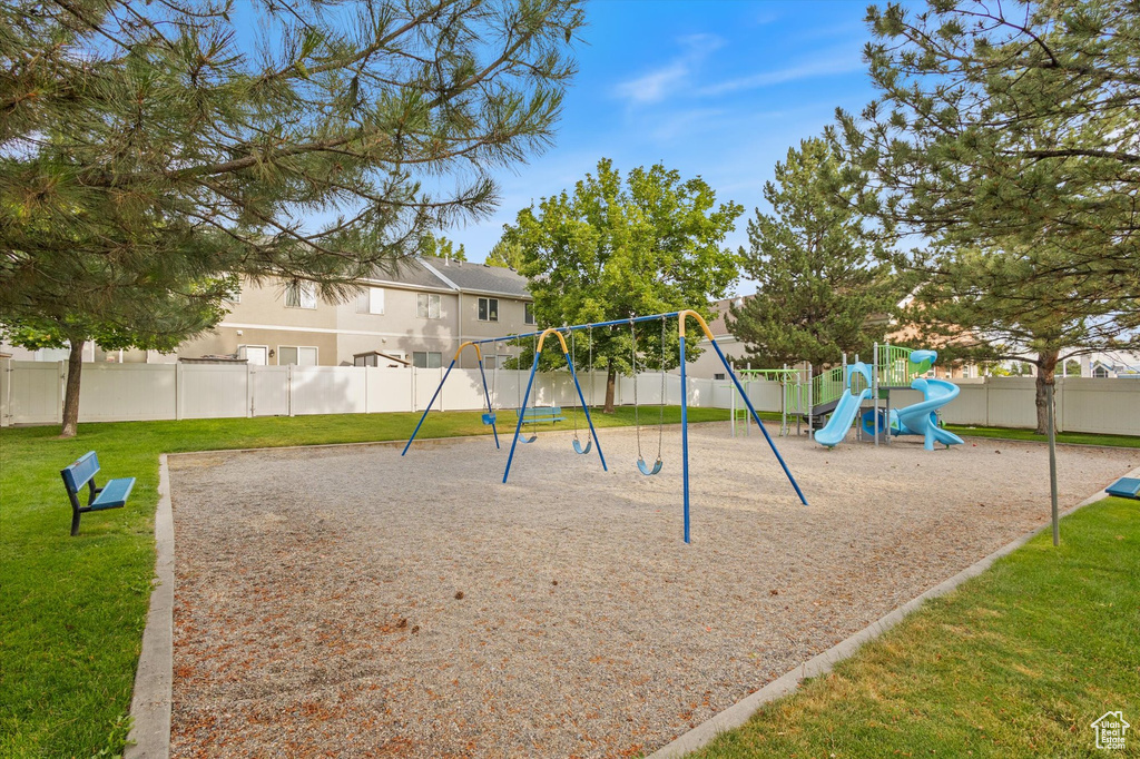 View of community jungle gym