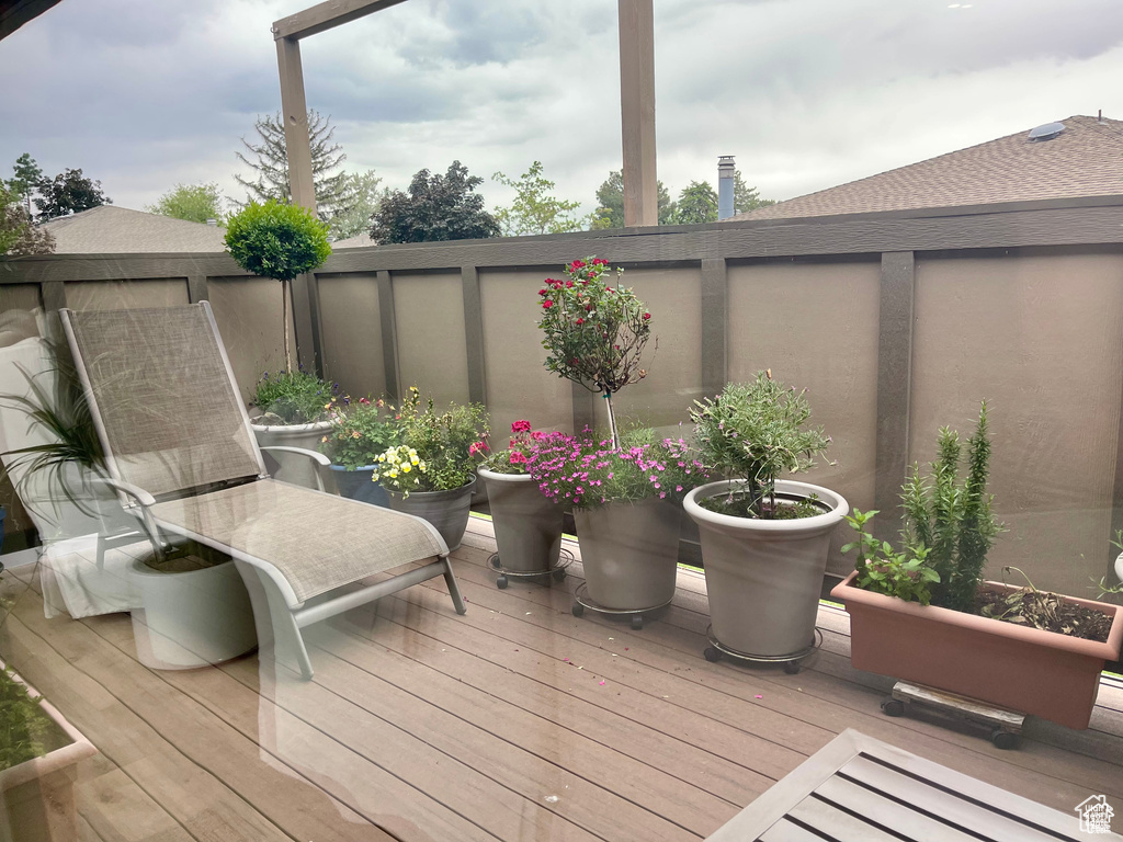 View of deck