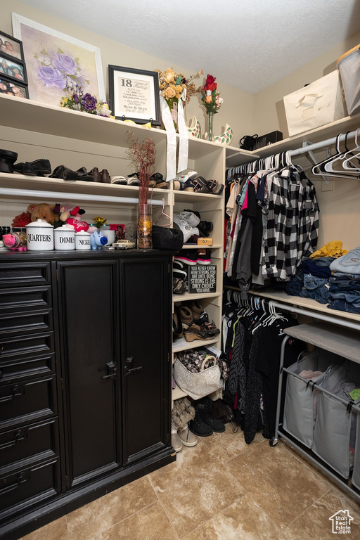 View of spacious closet