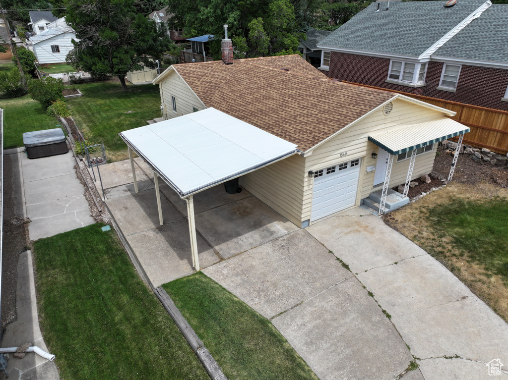 View of subject property