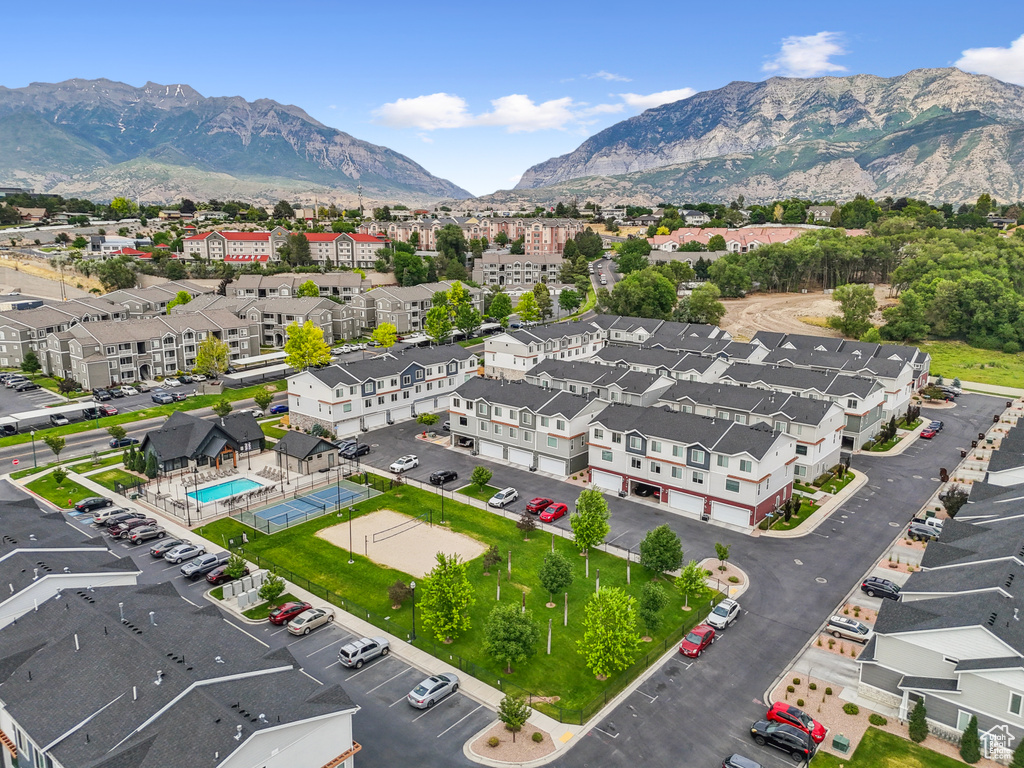Drone / aerial view of mountains
