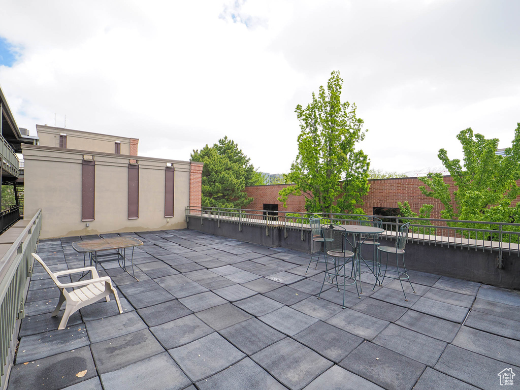 View of patio / terrace featuring a balcony