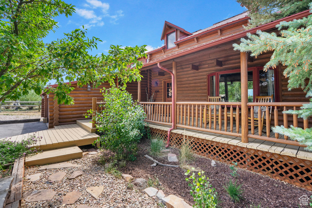 View of deck