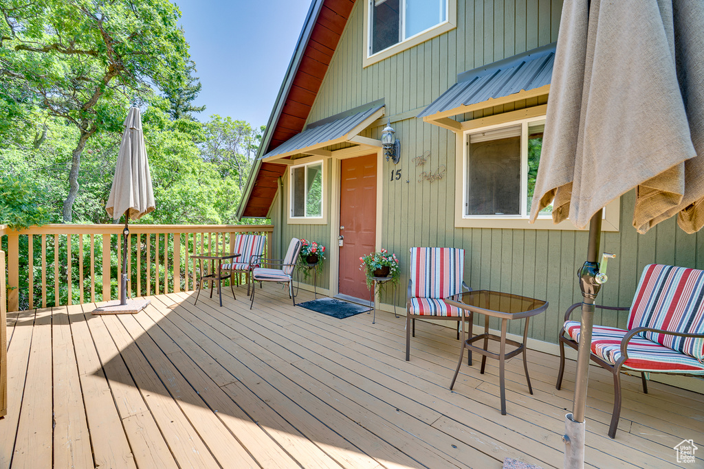 View of deck