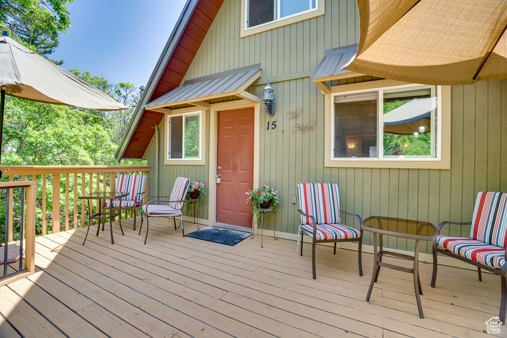 View of deck