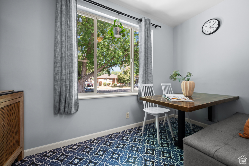 Office space featuring baseboards