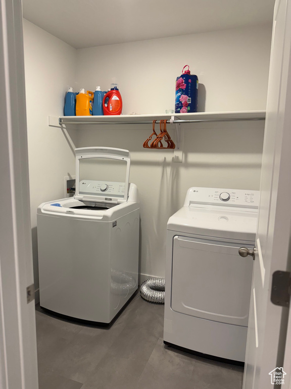 Laundry area featuring washer and dryer