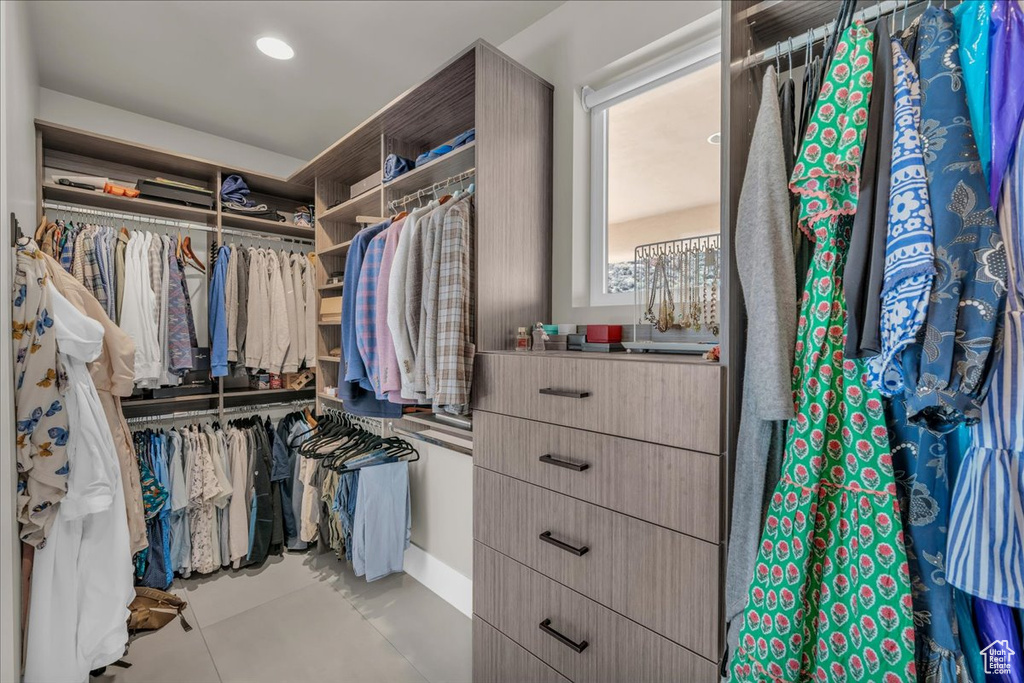 View of spacious closet