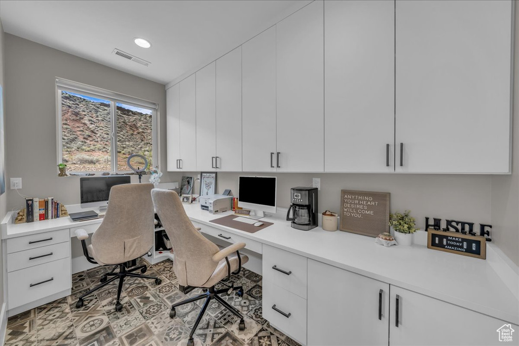 Office with built in study area