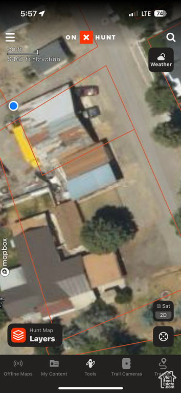 Aerial overview of property's location