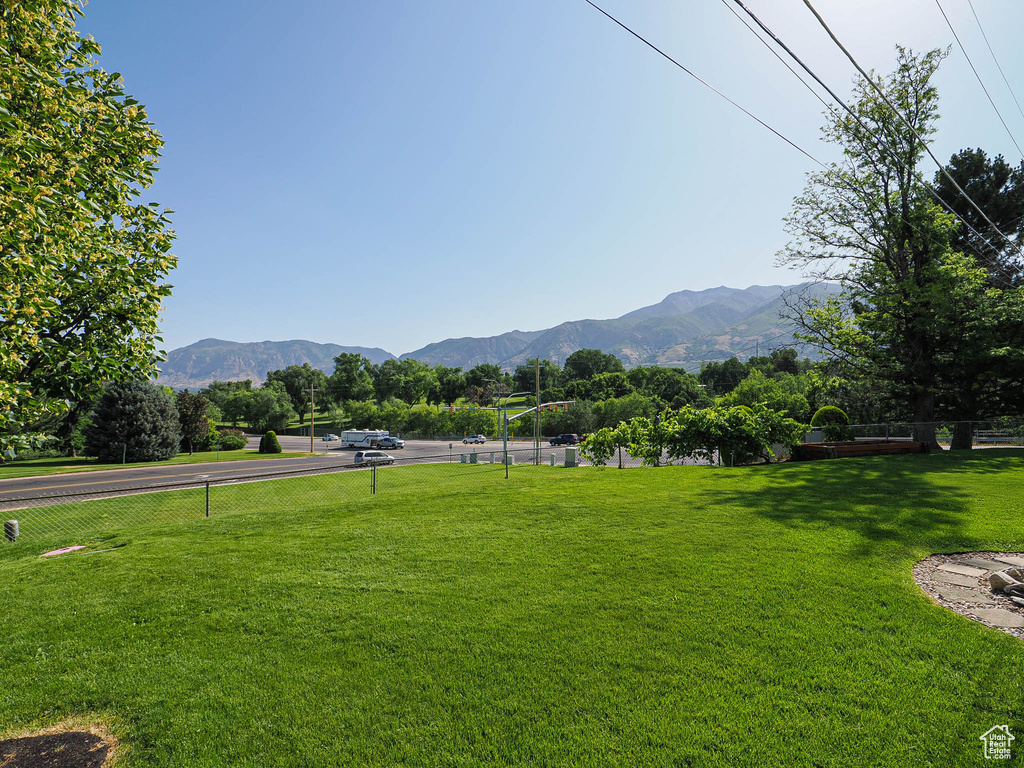 View of mountain background