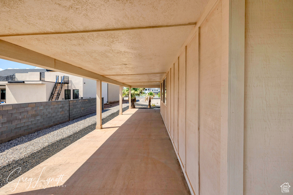 View of patio