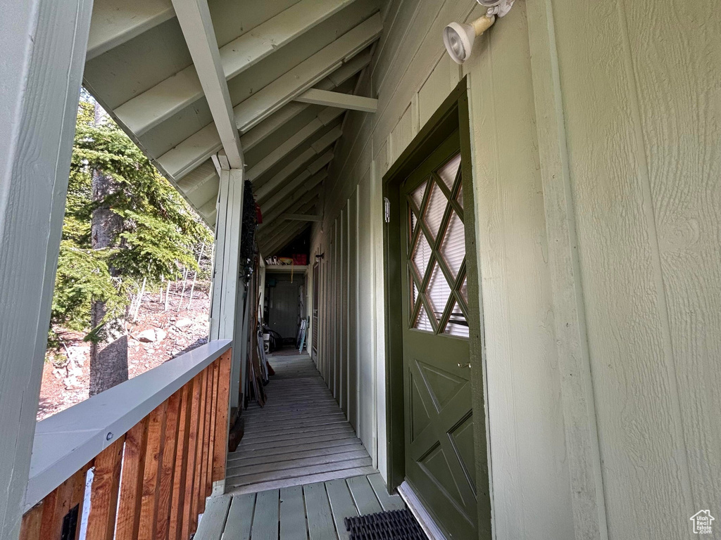 View of exterior entry