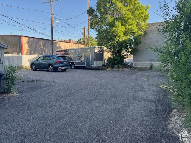 View of uncovered parking lot
