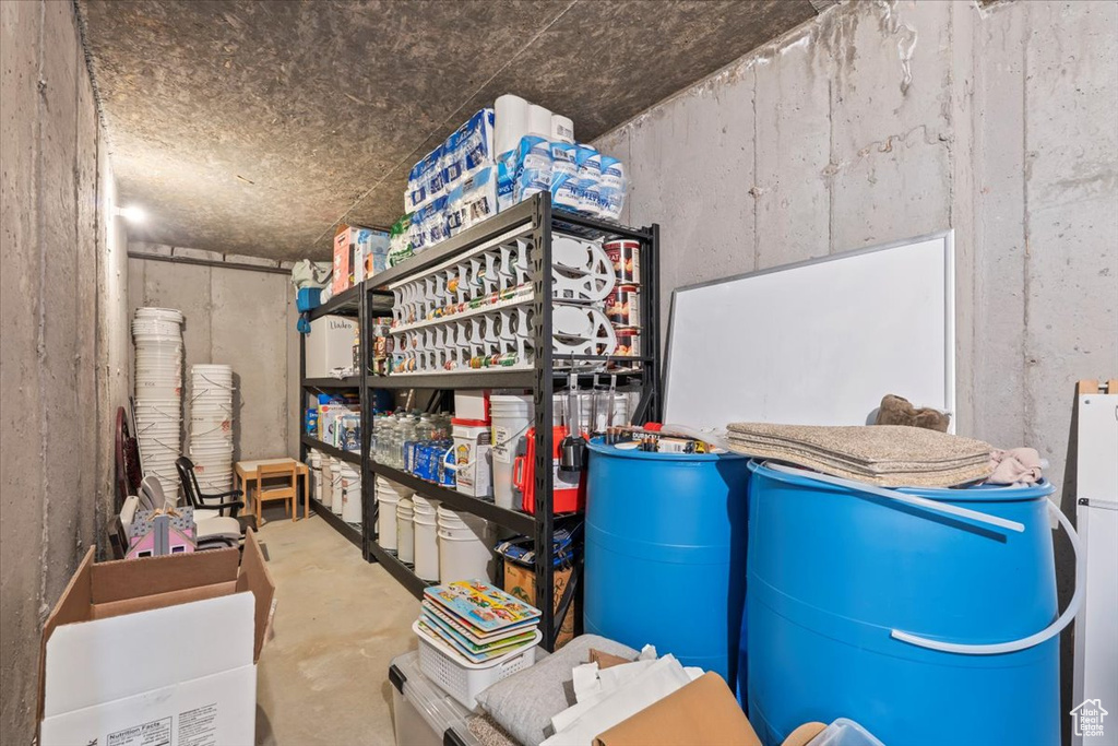 View of storage room