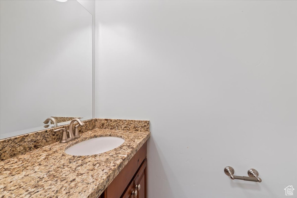 Bathroom featuring vanity