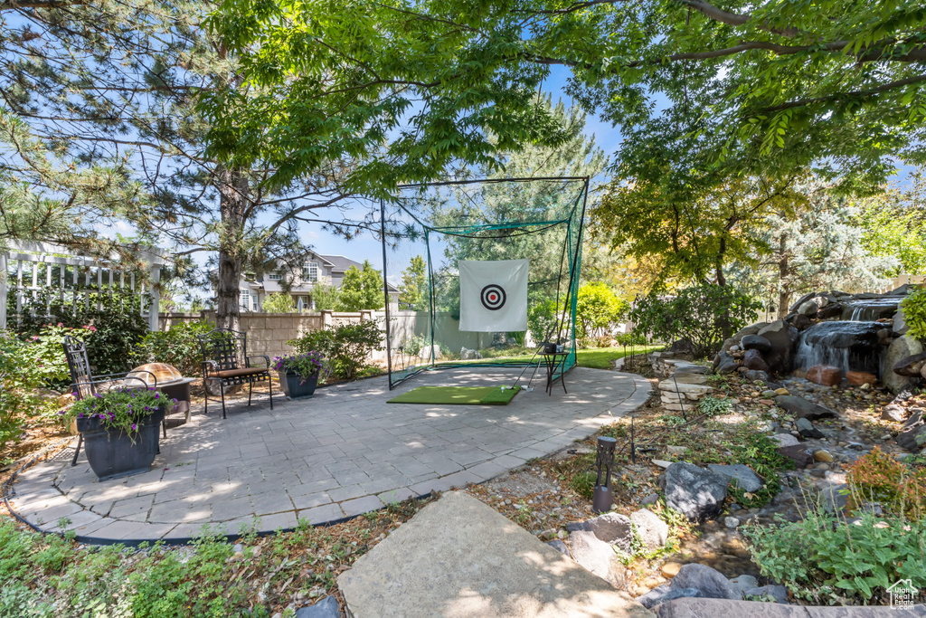 View of patio