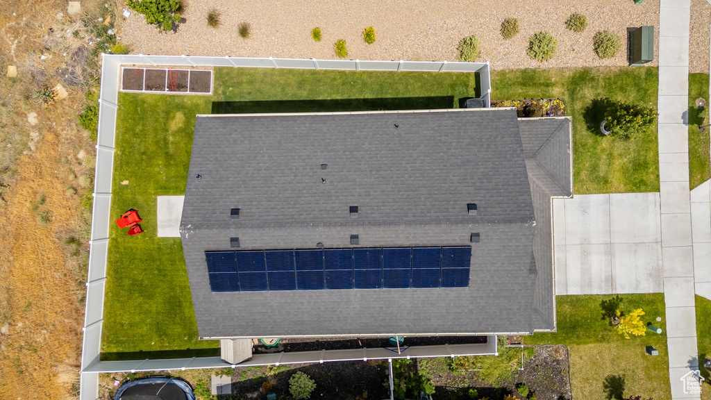 View from above of property