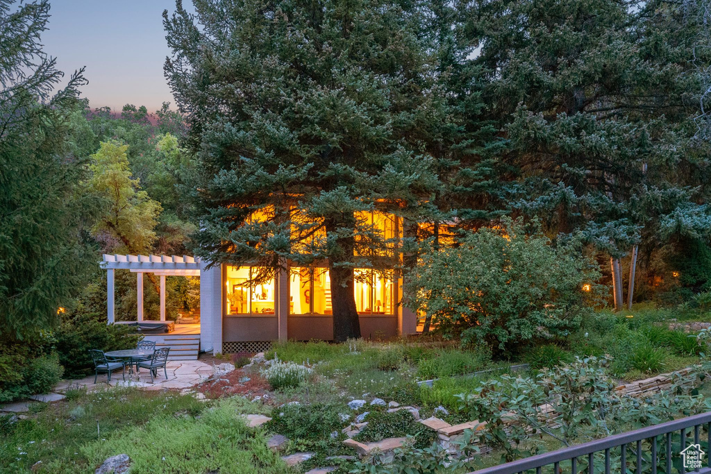 View of home\\\\\\\\\\\\\\\\\\\\\\\\\\\\\\\\\\\\\\\\\\\\\\\\\\\\\\\\\\\\\\\'s exterior featuring a pergola and a patio