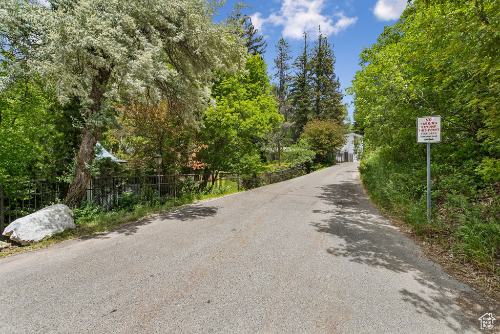 View of asphalt road