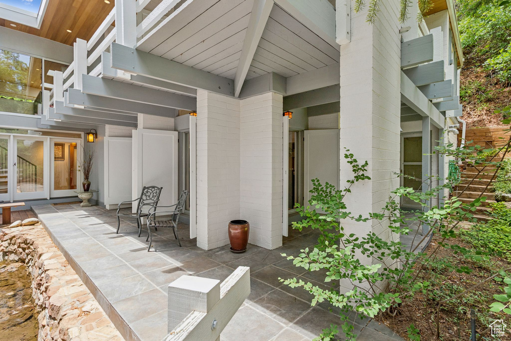 View of patio